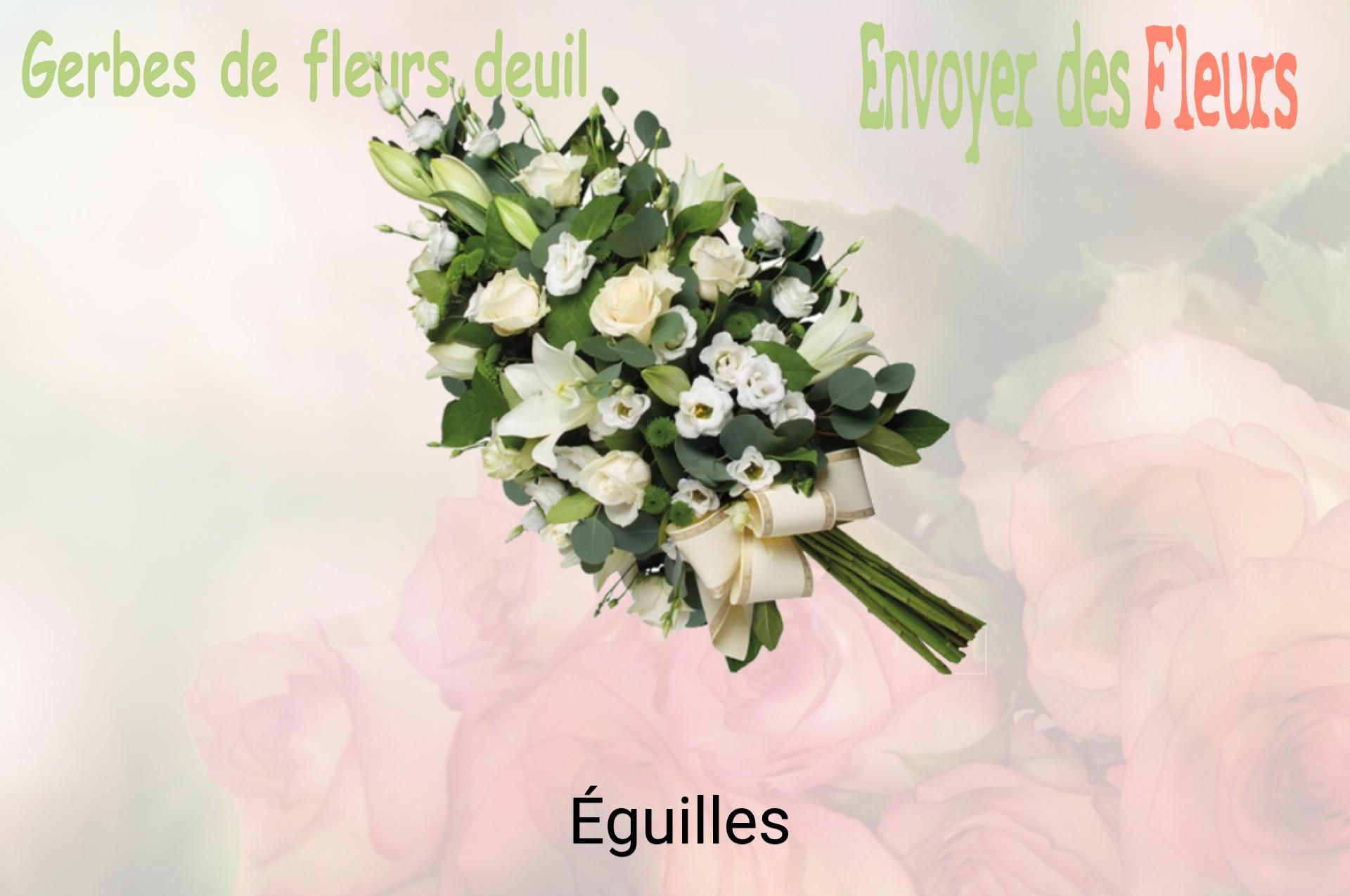 Gerbe de fleurs de deuil livrée à Éguilles